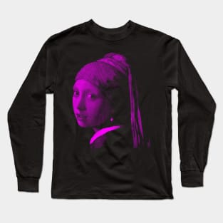 The Pearl Earring Girl By Circles Long Sleeve T-Shirt